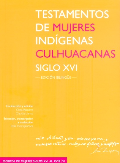 Testamentos de mujeres indígenas culhuacanas